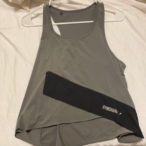 Gymshark grey tank top